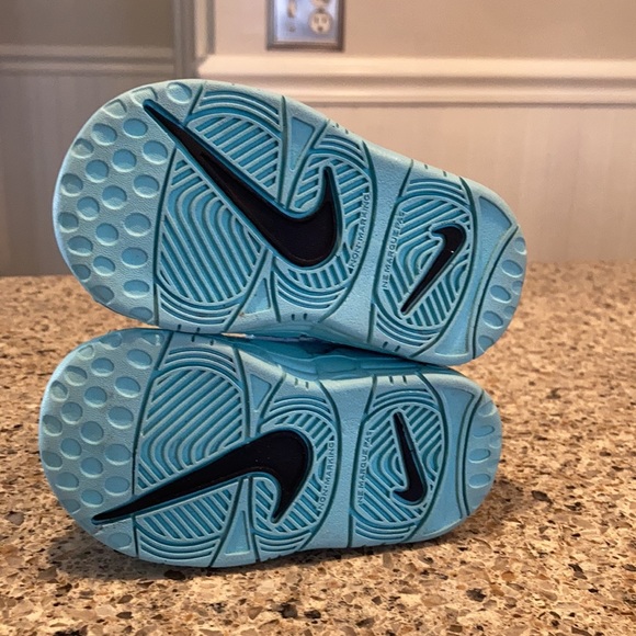 Size 4C Nike Air More Uptempo Light Aqua (TD) - Picture 6 of 11